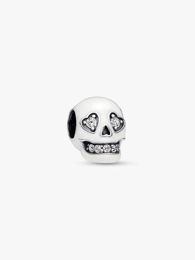 Charm de caveira que brilha no escuro