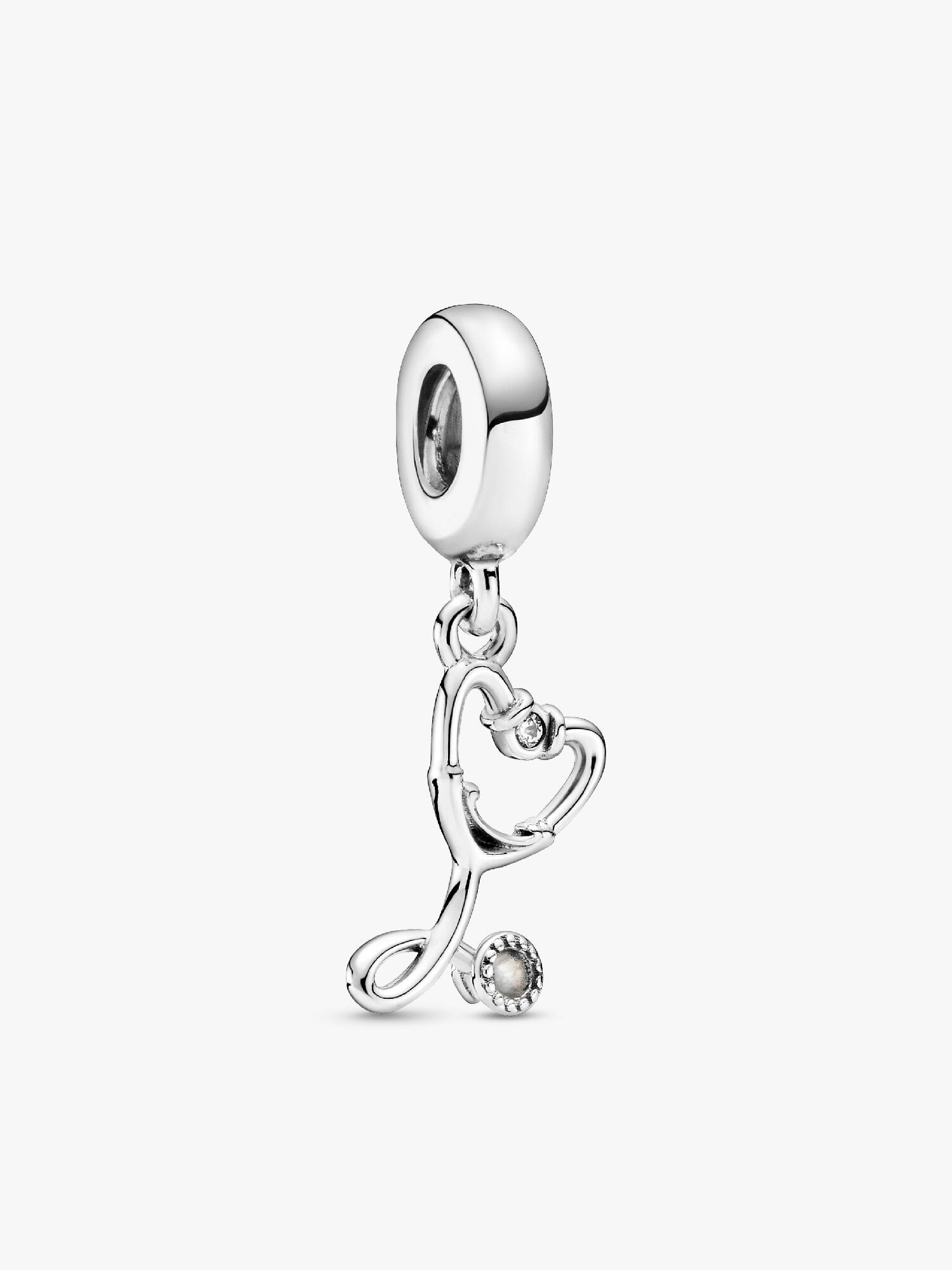 Charm pendente Estetoscópio e Coração