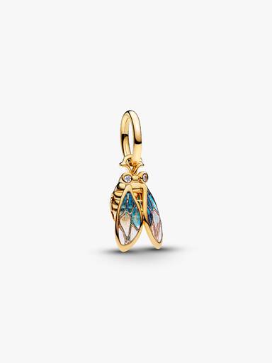 Charm pendente de cigarra.