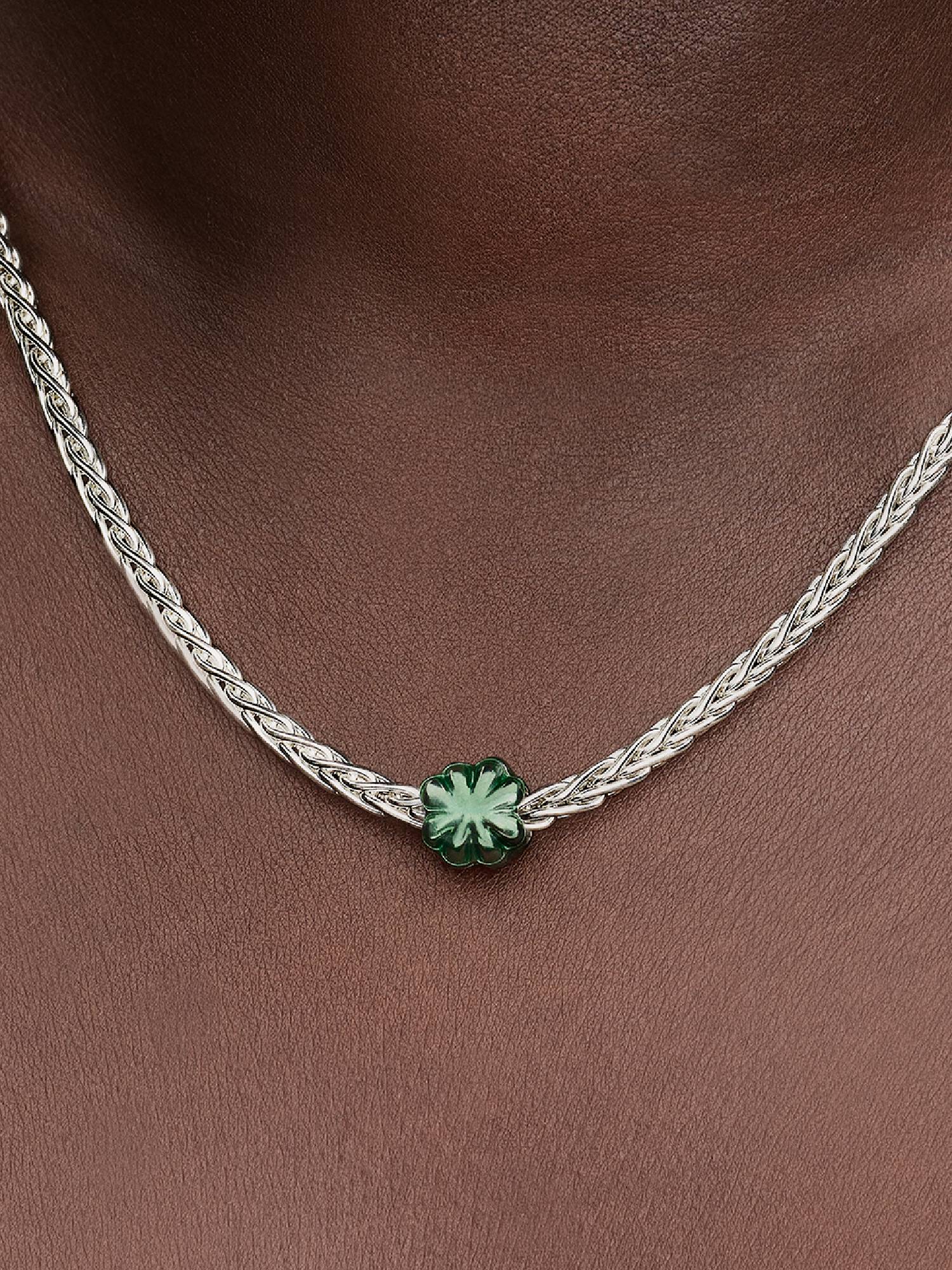 Mini Charm de Trevo Verde