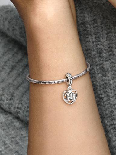 Charm Pendente Aniversário de 30 Anos