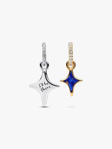 Charm Pendente Duplo de Estrelas Divisíveis