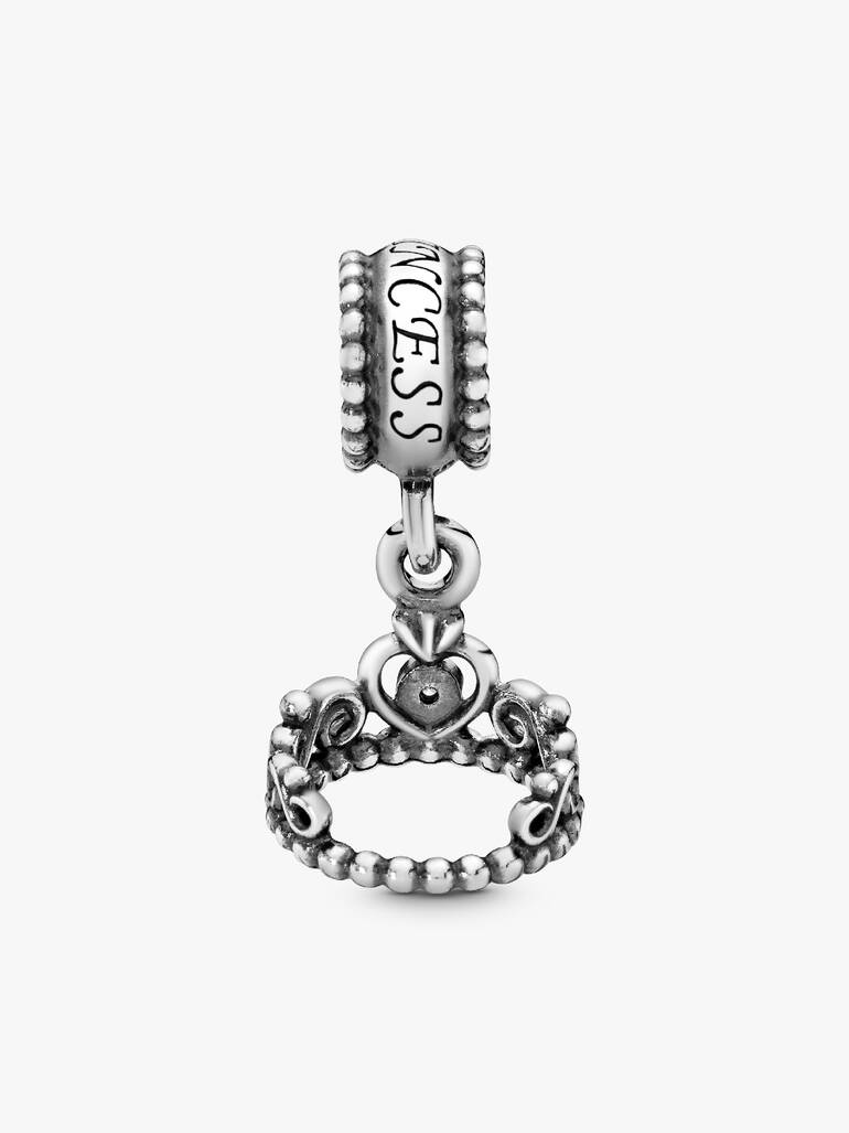 Tiara silver dangle with cubic zirconia