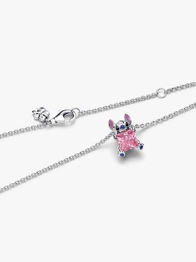 Colar Rosa do Stitch da Disney