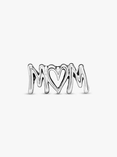 Mum silver charm
