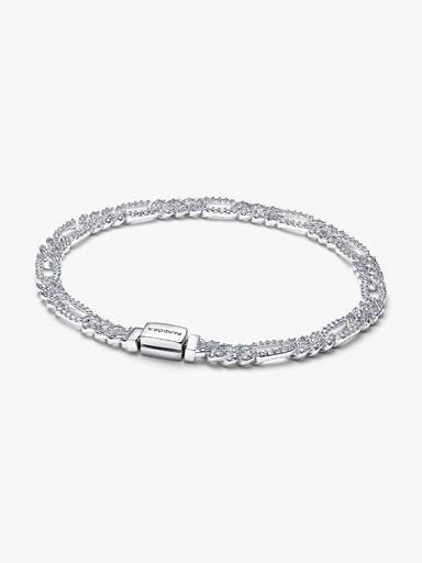 Pulseira Corrente Cubana com Elos Ovais