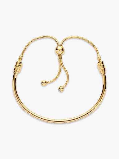 Pandora Shine bangle with clear cubic zirconia and sliding clasp