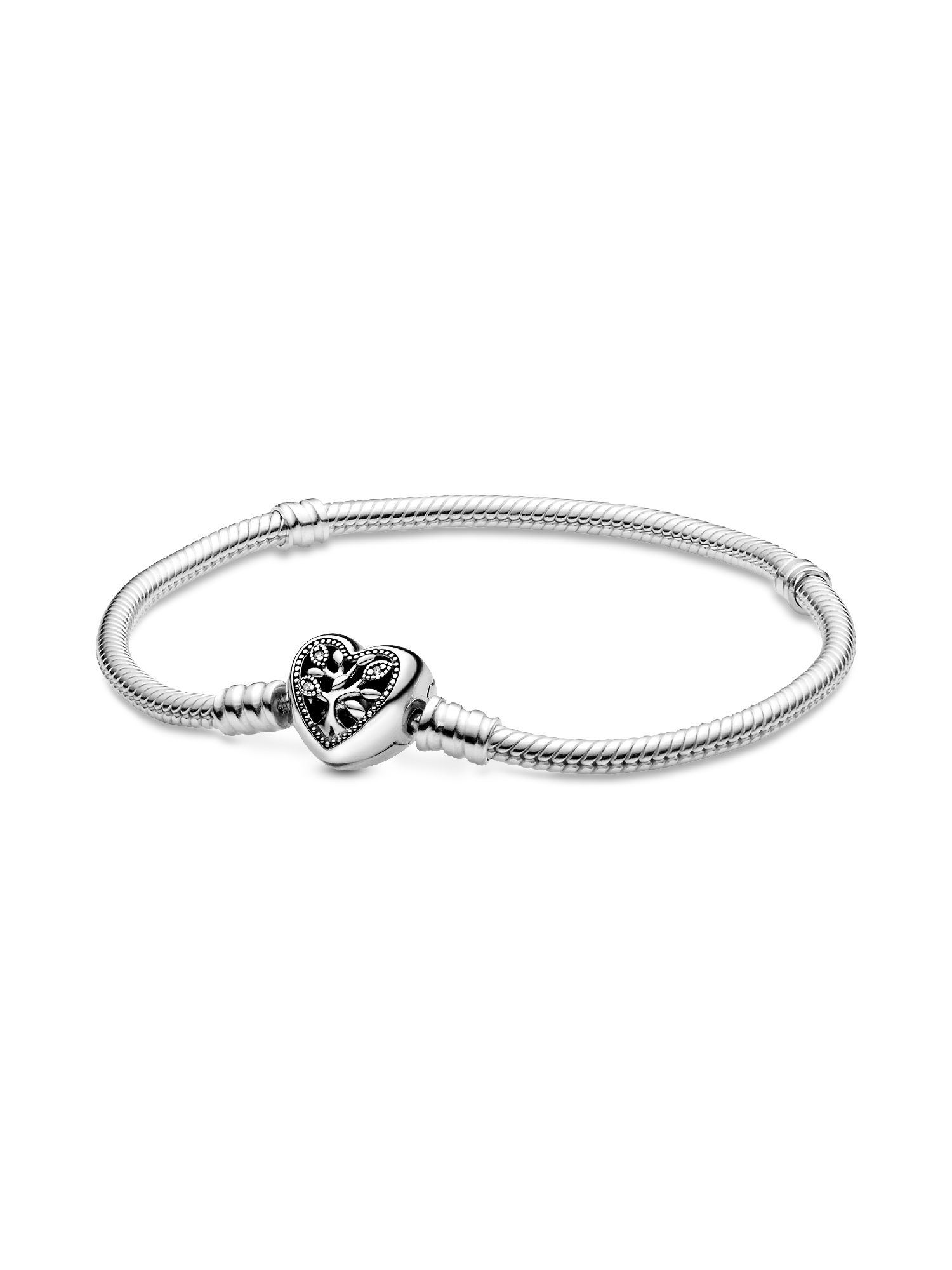 Pulseira Corrente snake com Fecho de Coração Árvore Genealógica
