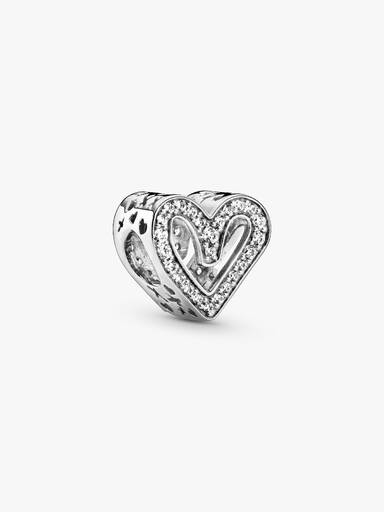 Charm Coração Livre brilhante
