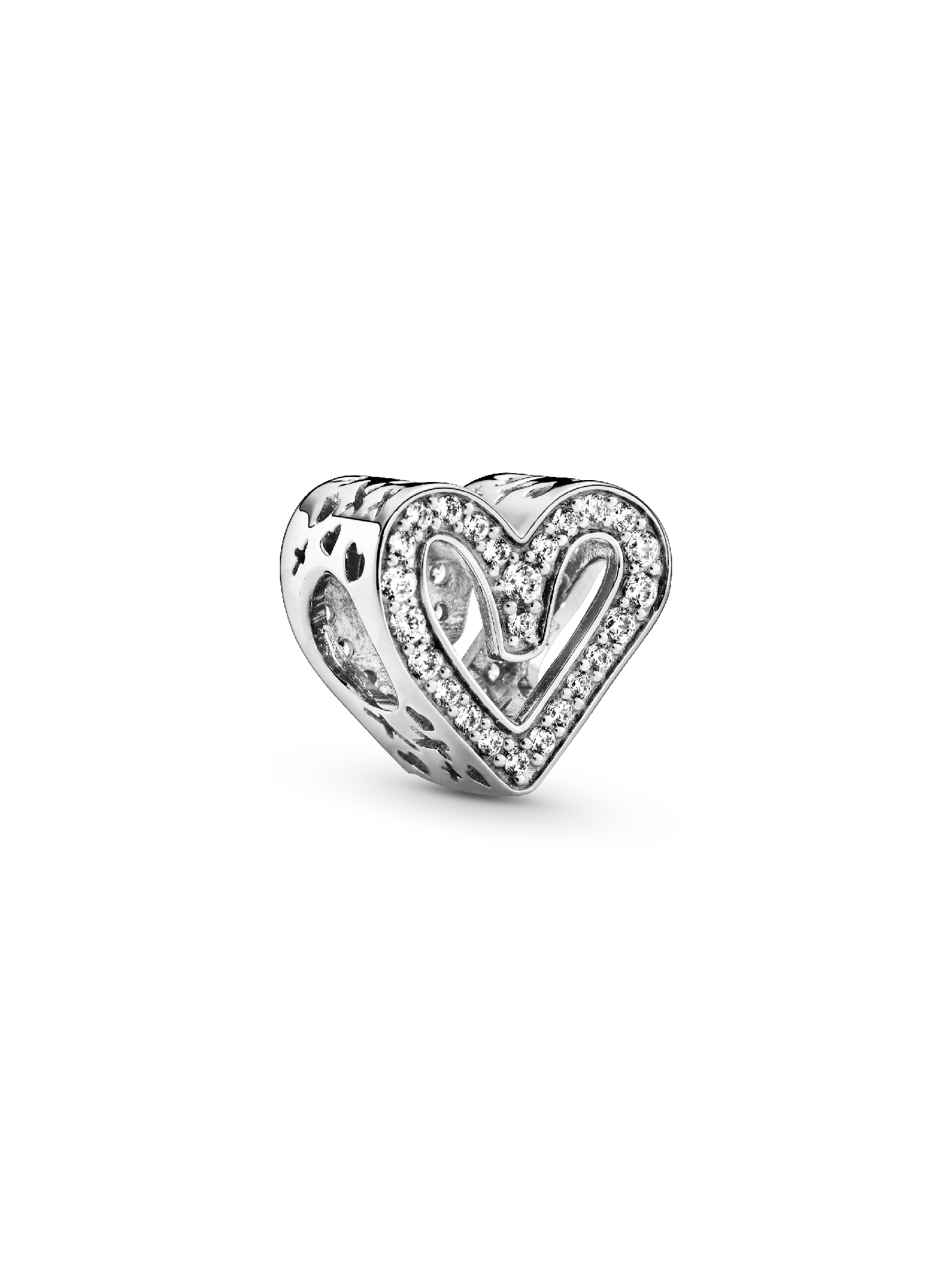 Charm Coração Livre brilhante