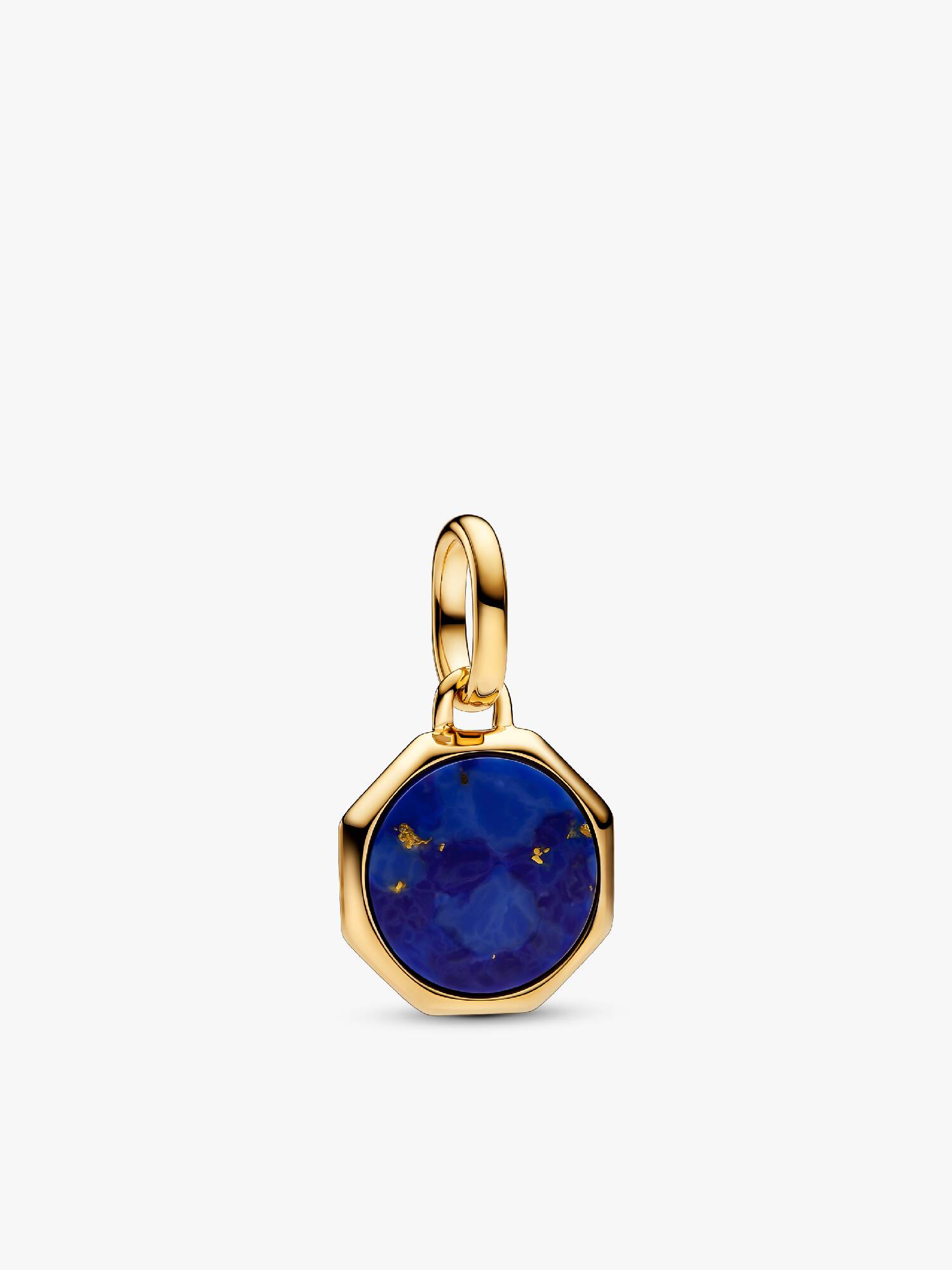 Mini Charm Medalhão Gravável Azul