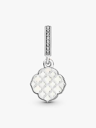 Bicolor Rosa Charm Pendente