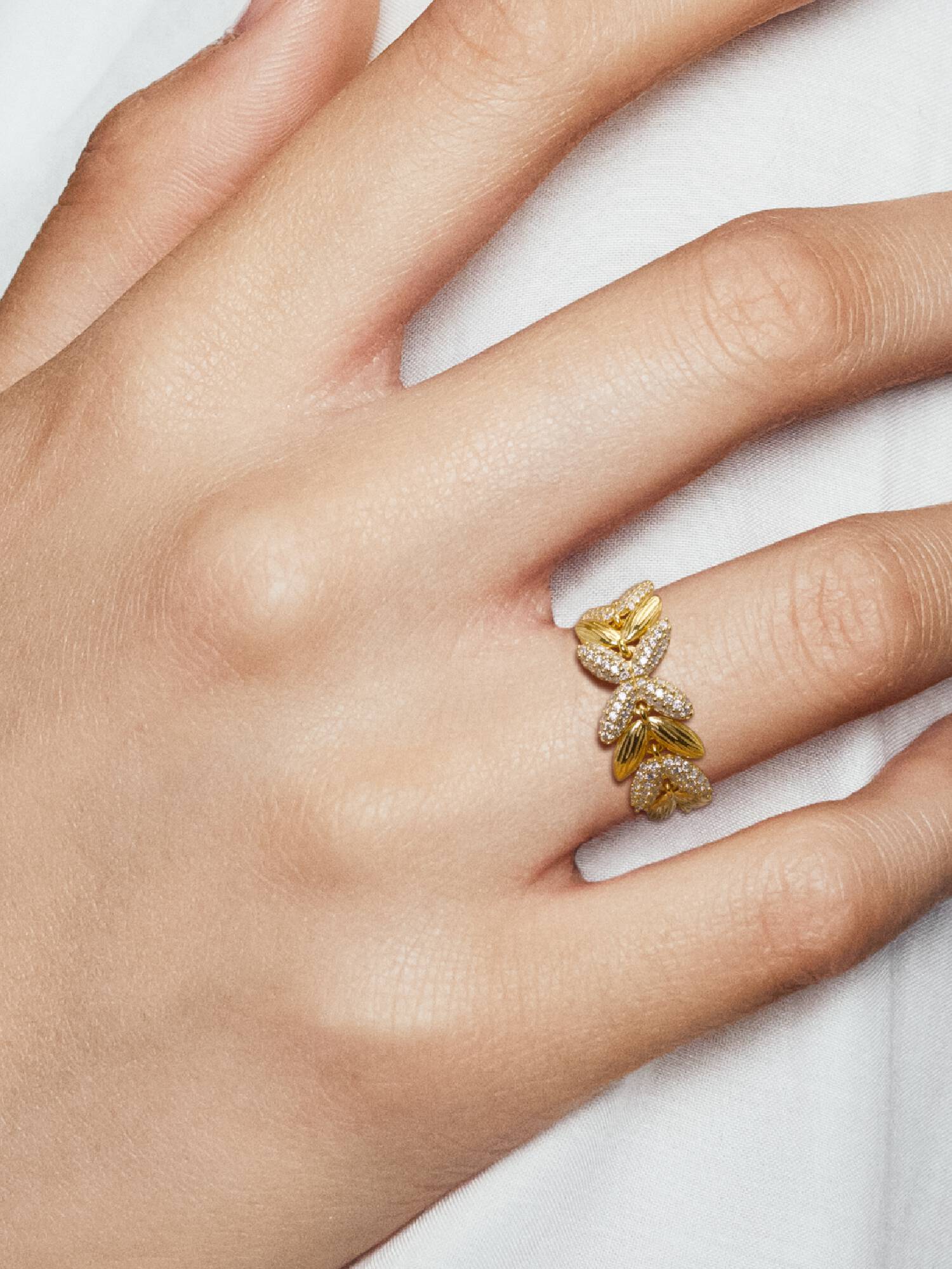 Anel Limited Edition Circle of Seeds, Pandora Shine™ e Zircônia Cúbica Transparente