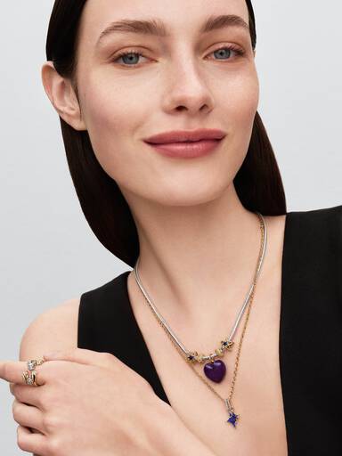 Charm Pendente Duplo de Estrelas Divisíveis