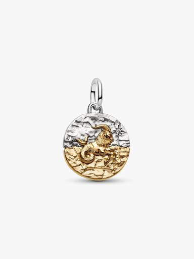 Charm Medalhão do Zodíaco do signo de Capricórnio