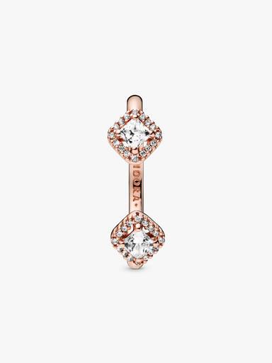Anel Quadrado Sparkle Aberto