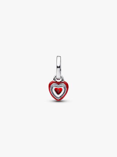 Mini Charm Pendente Coração Chakra Vermelho Pandora Me