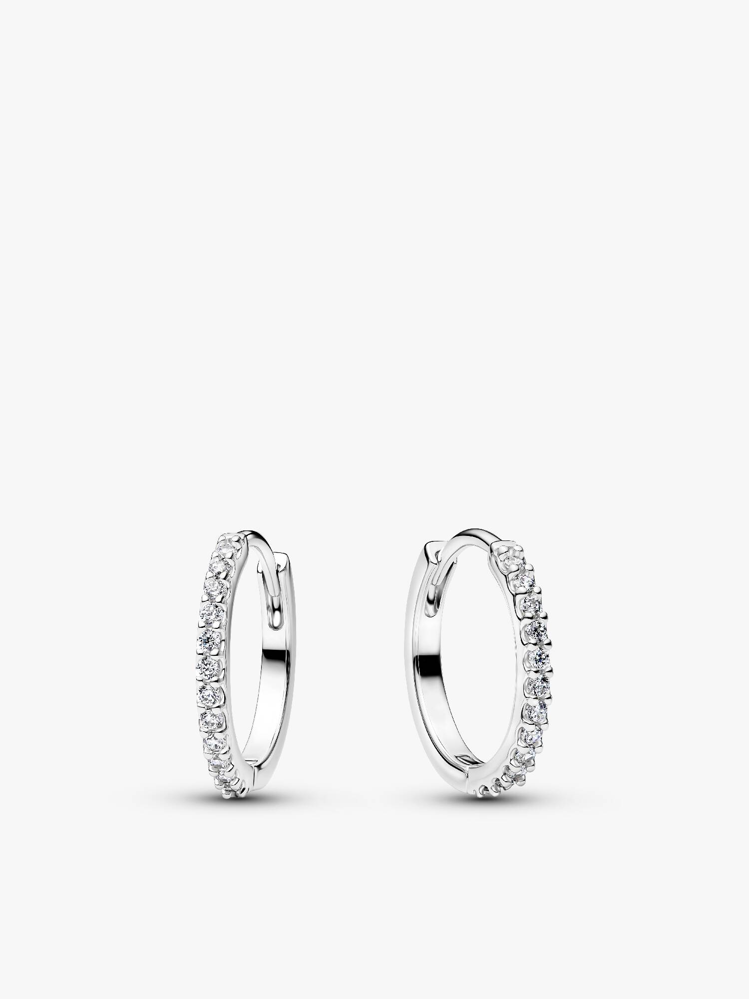 Brincos de argola Mini Onda Brilhante