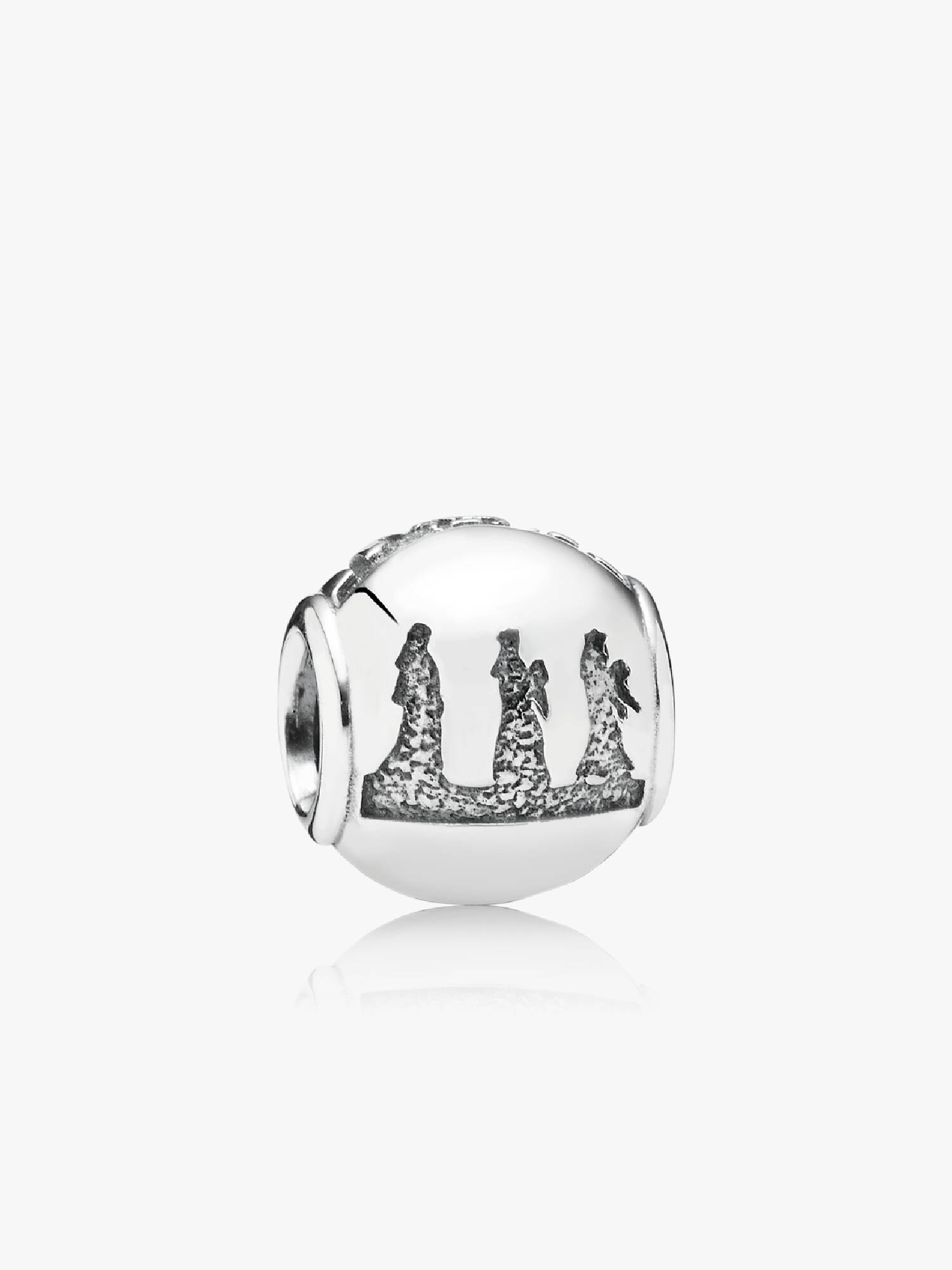Nativity silver charm