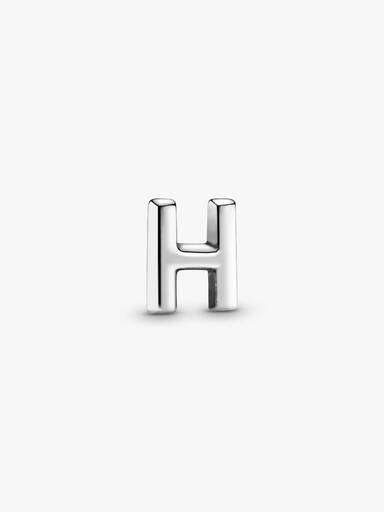 Letter H silver petite element