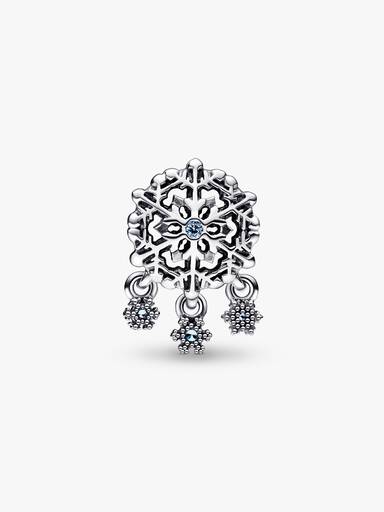 Charm Pendente Floco de Neve Gelado