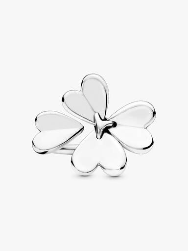 Anel Sorte Four-leaf Clover Aberto
