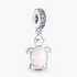 Charm pendente de tartaruga marinha rosa em vidro de Murano Charm pendente de tartaruga marinha rosa em vidro de Murano