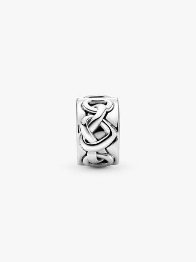 Clip Charm de Corações Entrelaçados