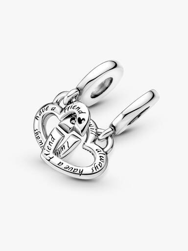 Charm Pendente Linked Sister Hearts Split