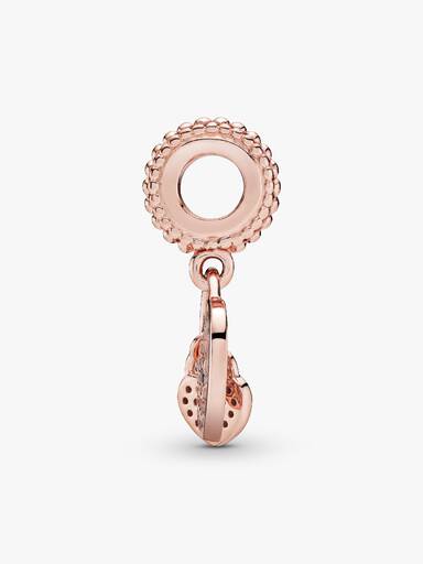 Charm Pendente de Pavê Cadeados Del Coração