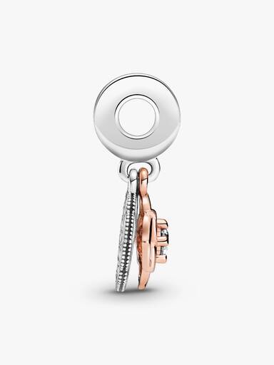 Bicolor Rosa Charm Pendente