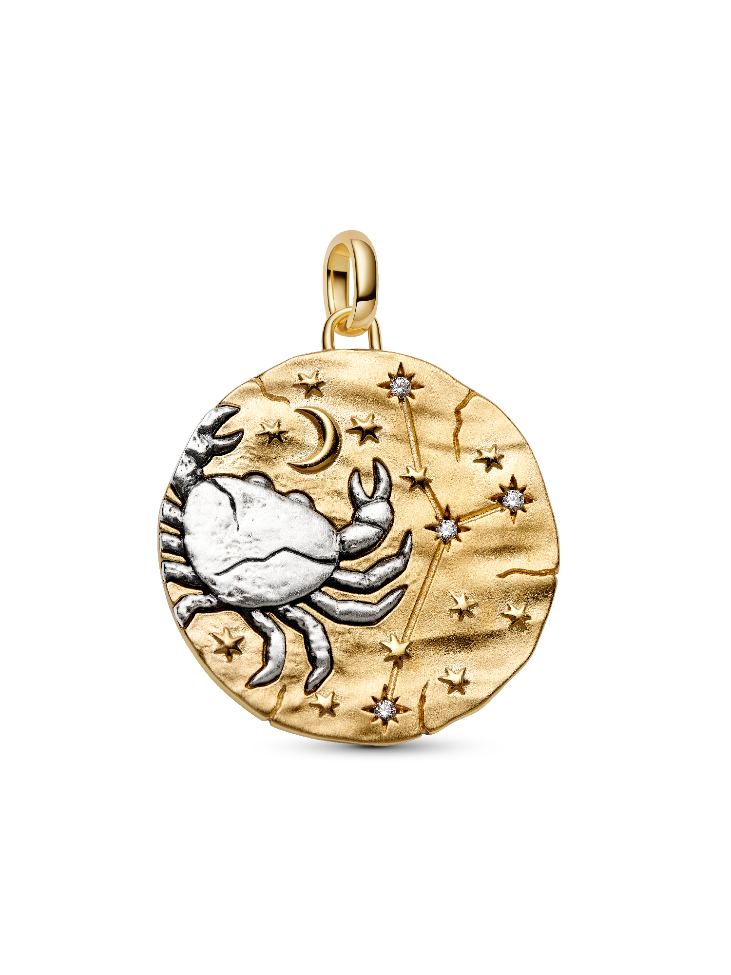 Charm Medalhão Maxi do Zodíaco do Signo de Câncer