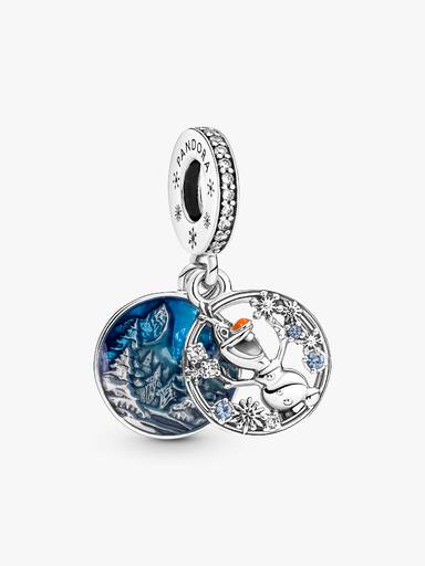 Disney Frozen Snow Olaf Duplo Charm Pendente
