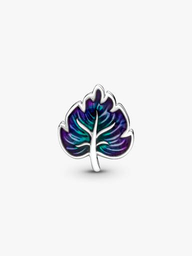 Charm Hoja Morada Y Verde