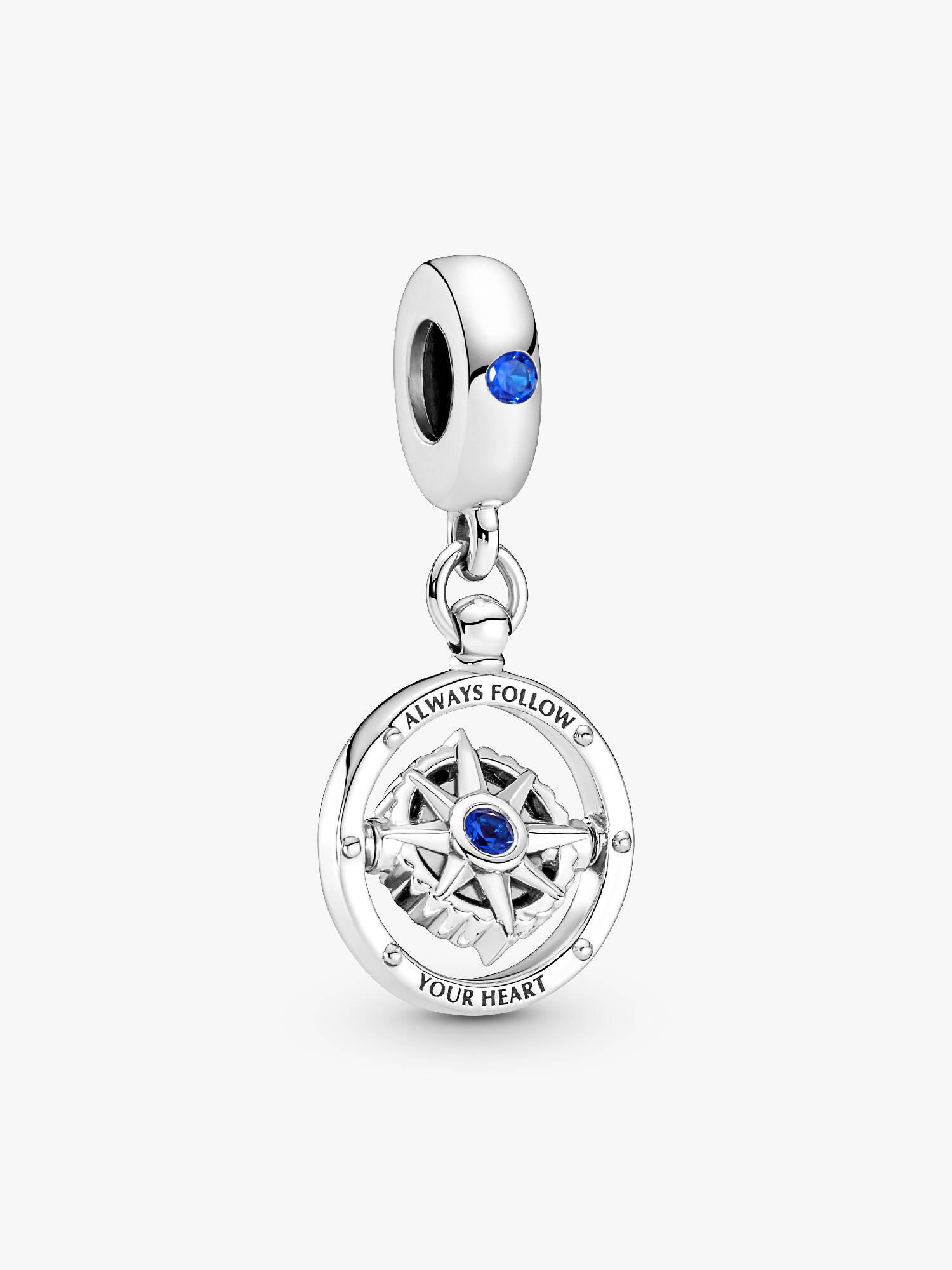 Charm Pendente Bússola Giratória