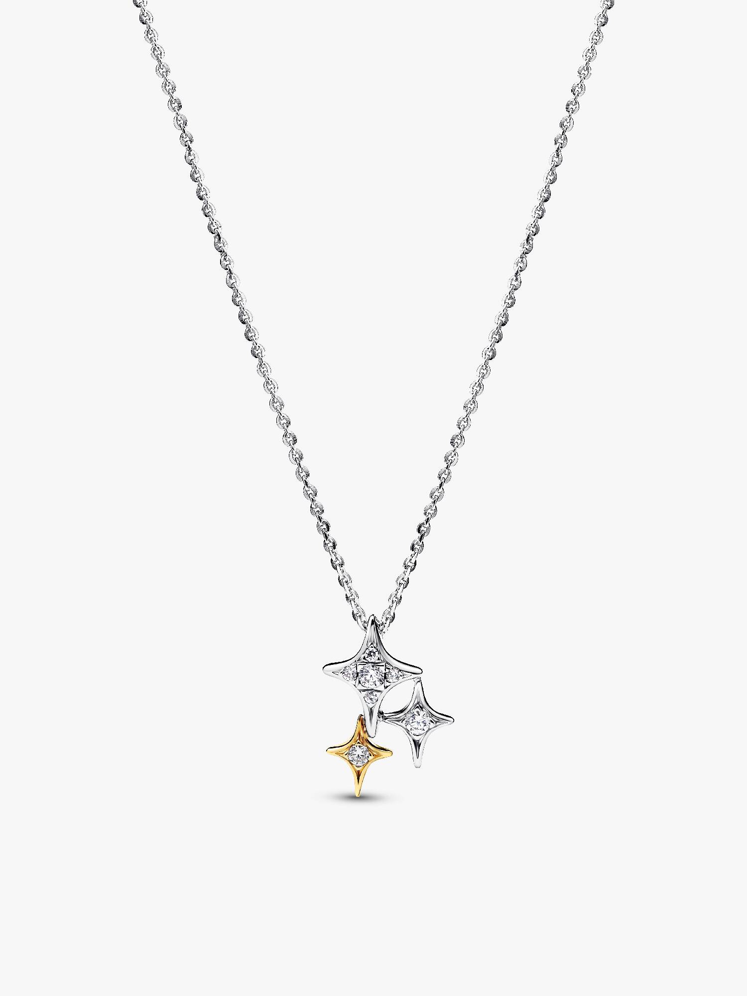 Colar com Pingente de Três Estrelas