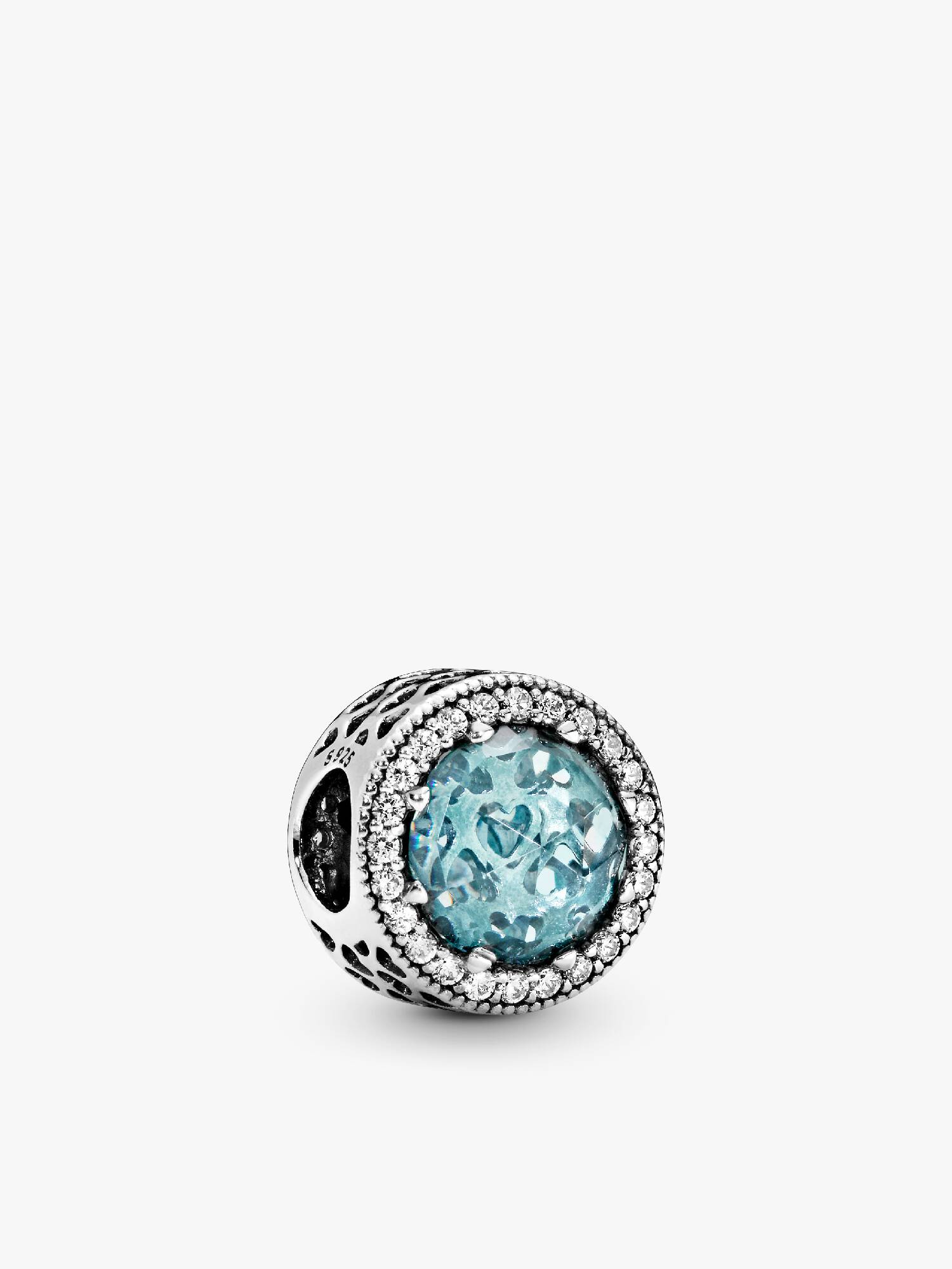 Charm Cristal Azul Claro Brilhante