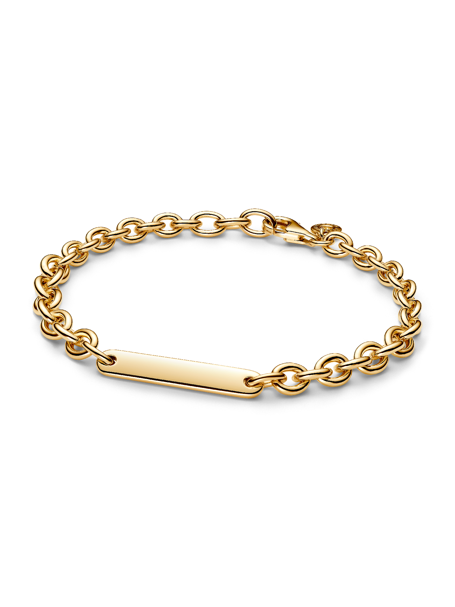 Pulseira de Elos com Barra Gravável