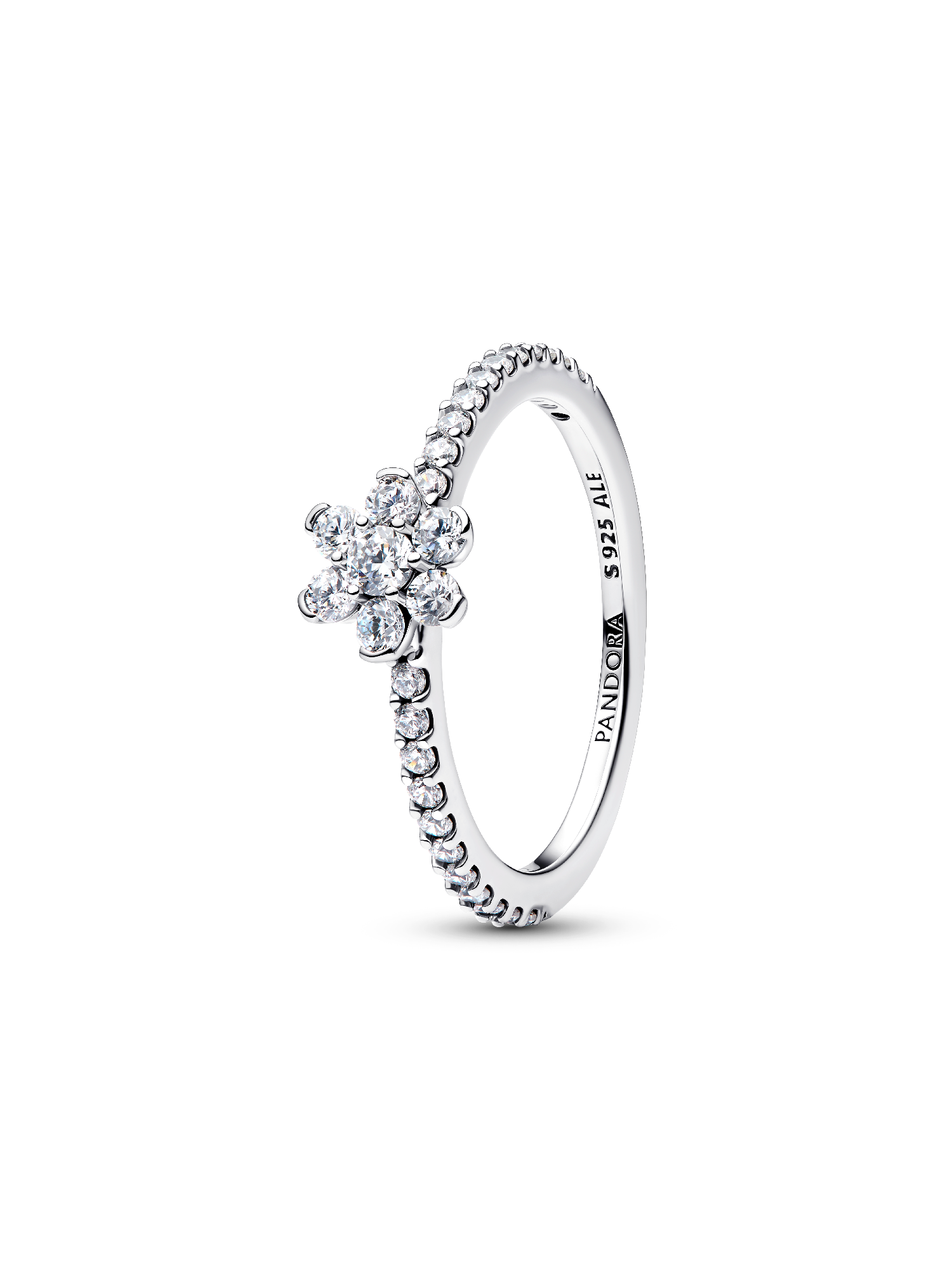 Anel de flor cintilante.