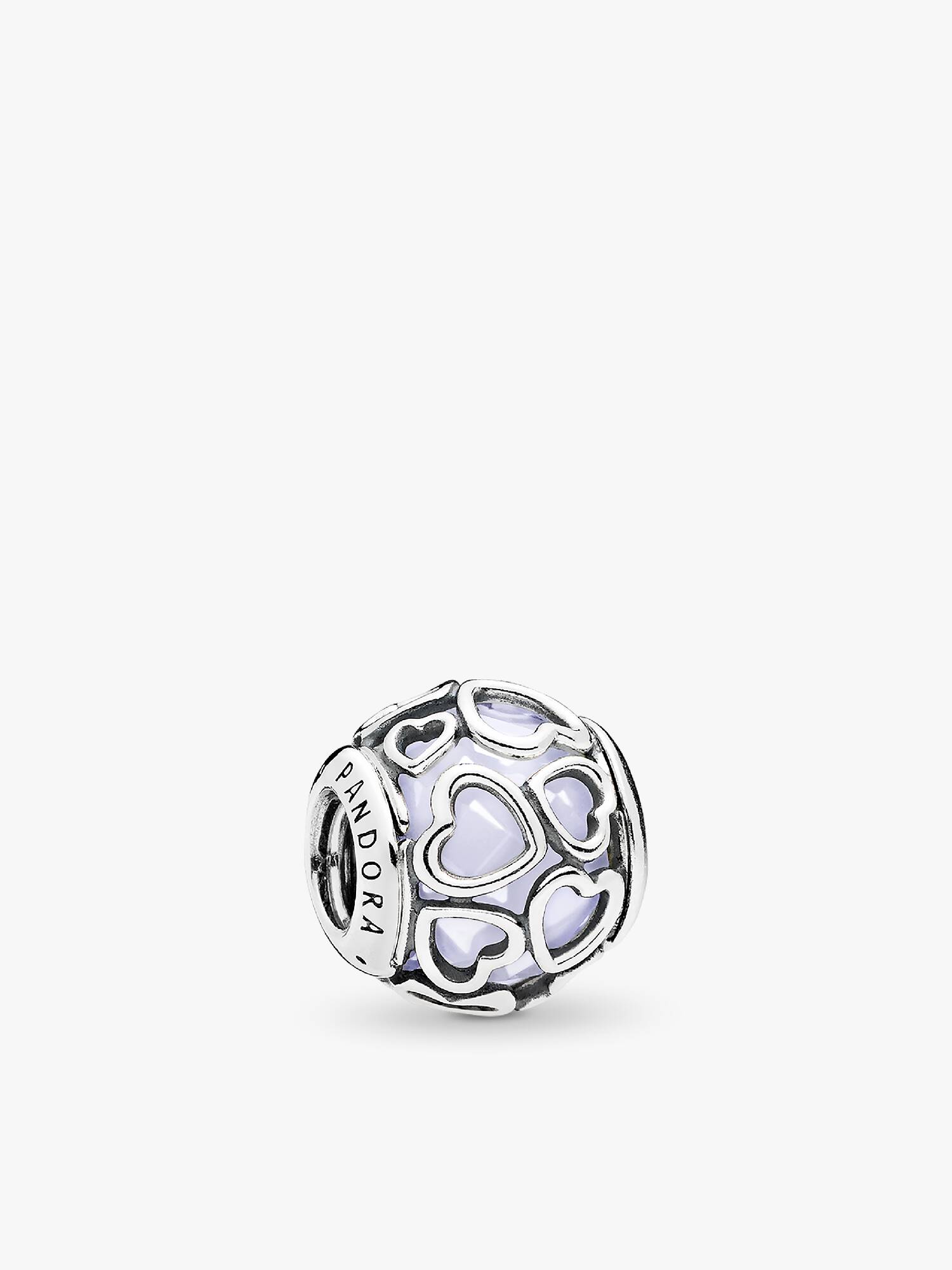 Encased In Amor Charm, Opalescent Branco Cristal