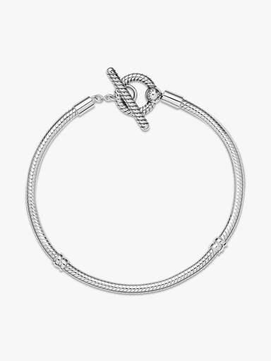 Pulseira Corrente Snake T-Bar Pandora Moments