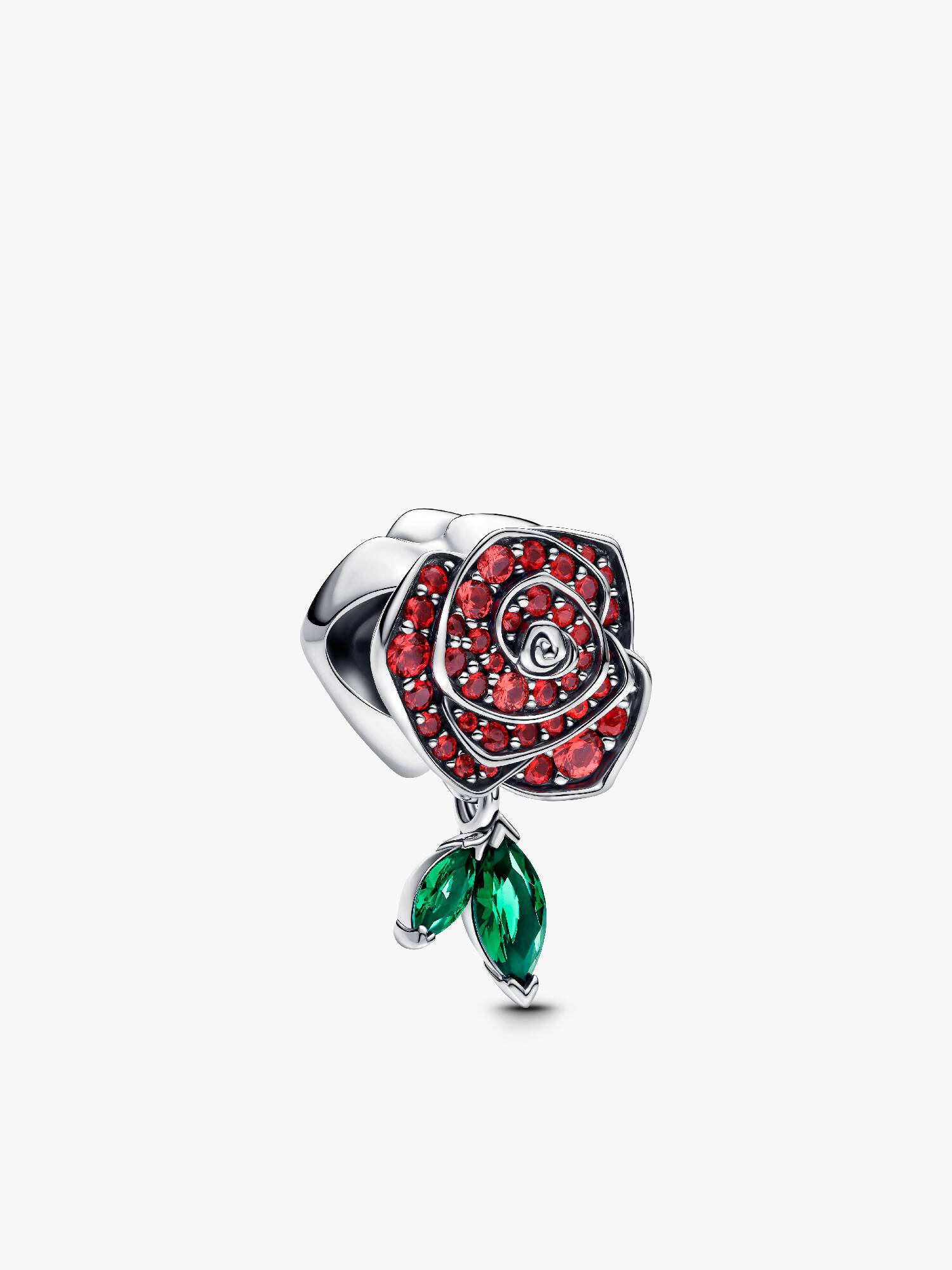 Charm Rosa Brilhante em Flor