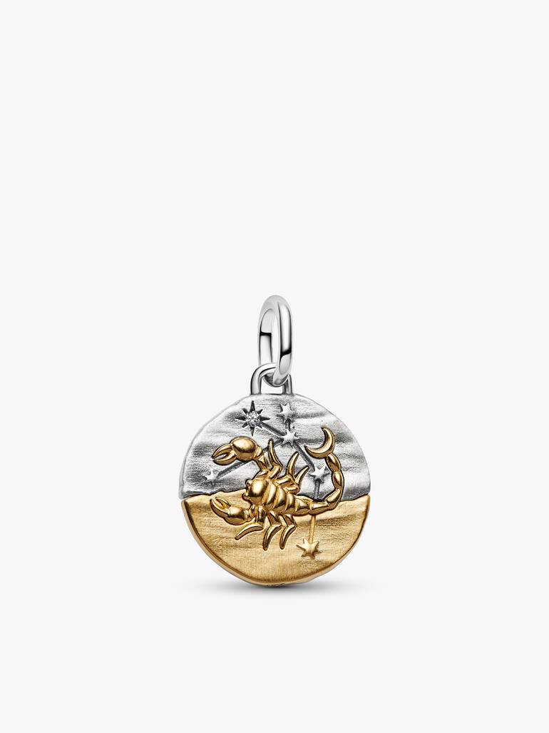 Conjunto de Colar Medalhão Escorpião
