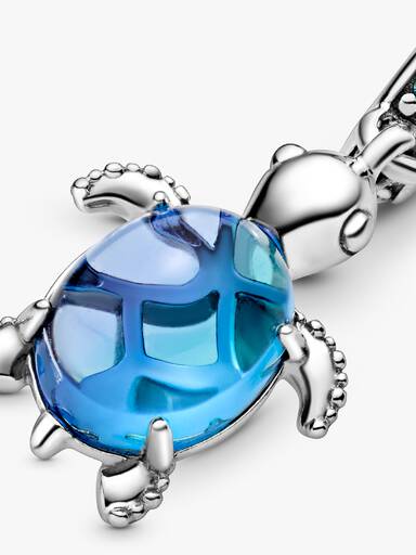 Charm Pendente de Tartaruga Marinha em Vidro de Murano
