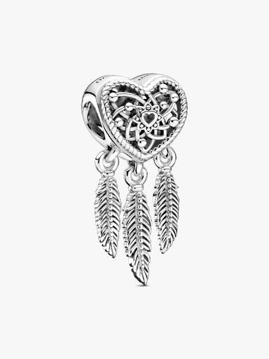 Charm Filtro dos Sonhos em Forma de Coração
