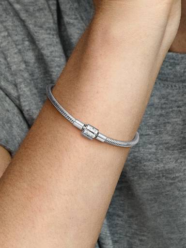 Pulseira Corrente Snake com Fecho Cilíndrico