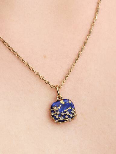 Charm Pendente de Constelação em Azul Celestial