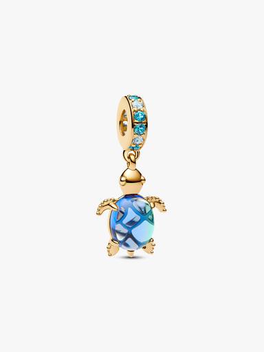 Charm Pendente Tortuga Marina de Cristal Murano