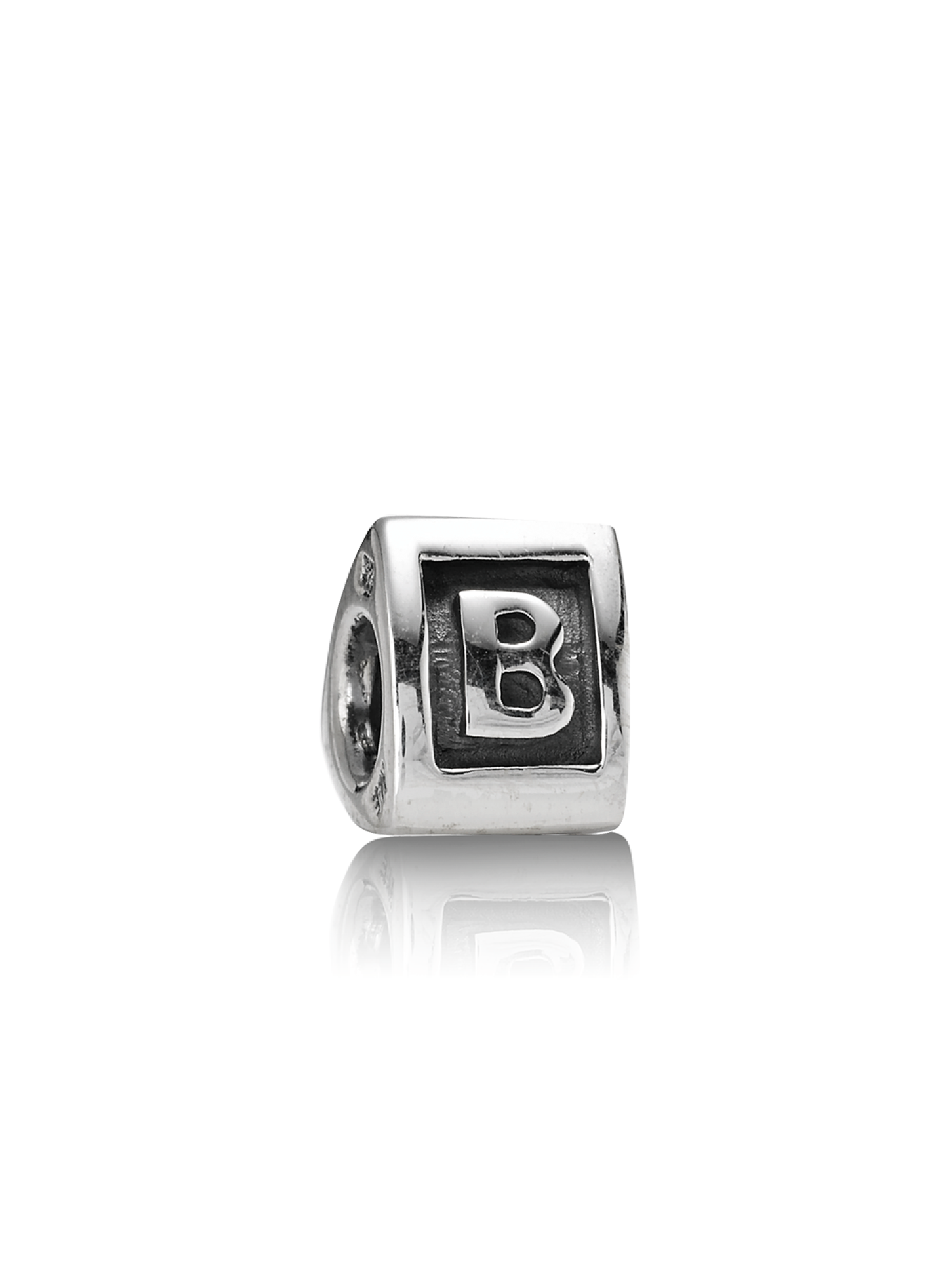 Capital B silver charm