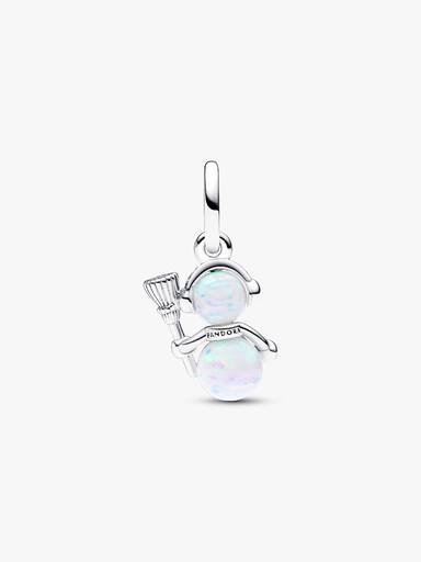 Charm pendente de boneco de neve fruta-cor